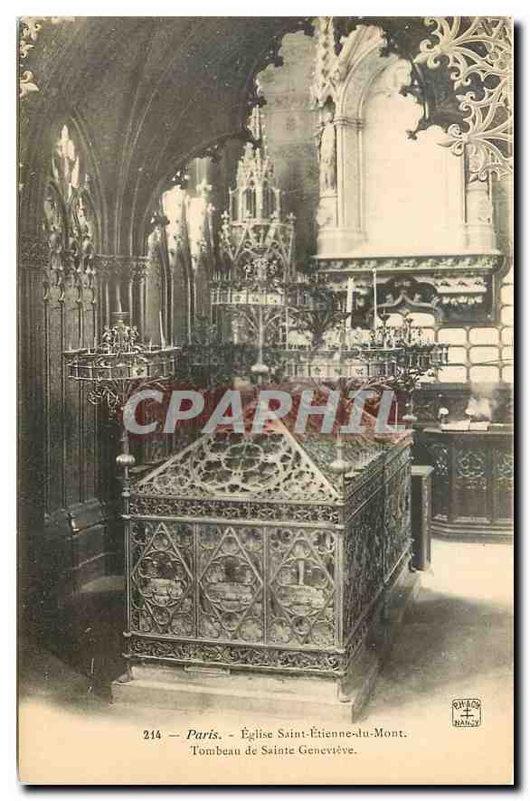 CPA Paris Eglise Saint Etienne du Mont Tombeau de Sainte Geneviere 