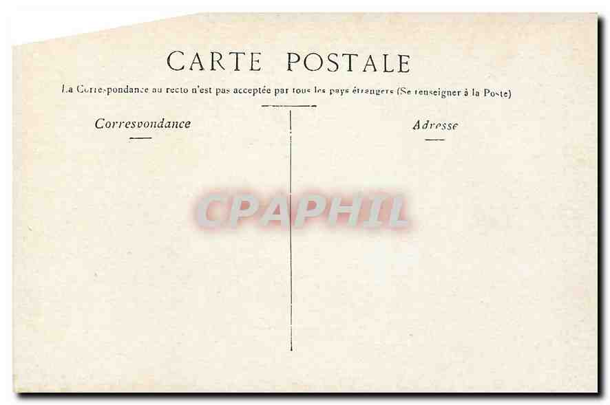 CPA Paris Statue Moncey place Clichy  — Verso