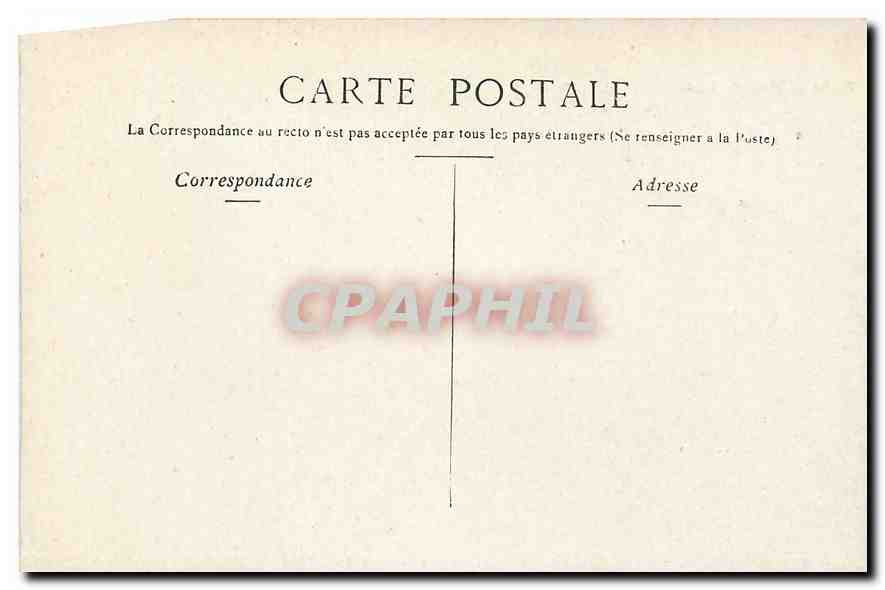 CPA Paris Hotel de Ville  — Rückseite