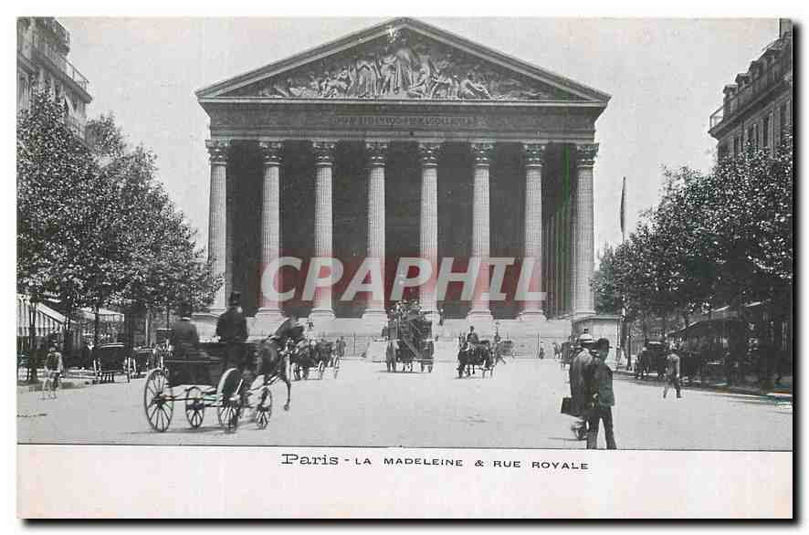 CPA Paris La Madeleine et rue Royale 