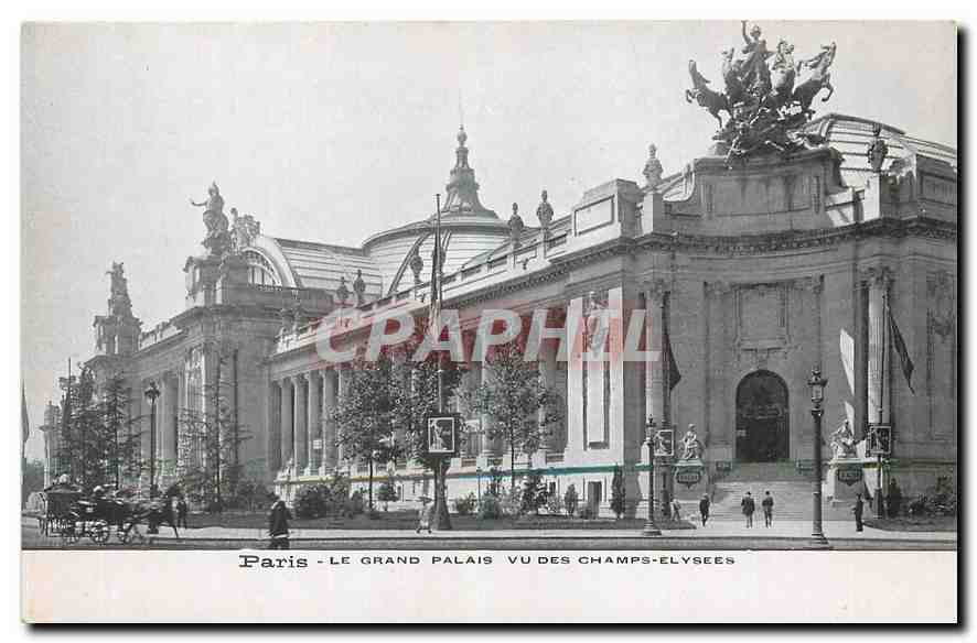 CPA Paris Le Grand Palais vu des Champs Elysees 