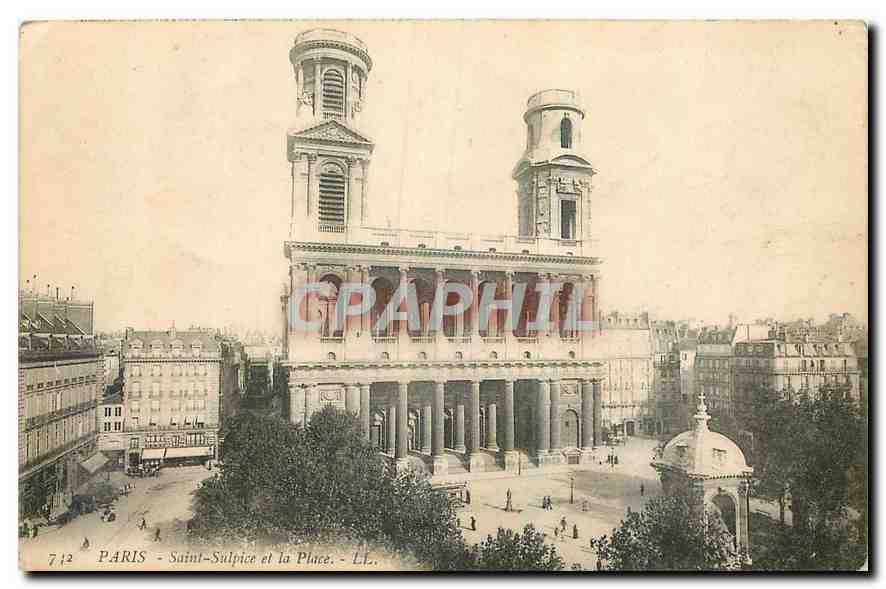 CPA Paris Saint Sulpice et la Place 