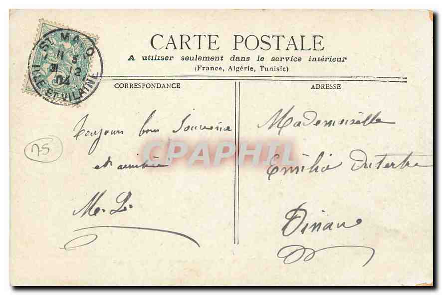 CPA Paris Le Pont d'Arcole et l'Hotel de Ville  — Verso