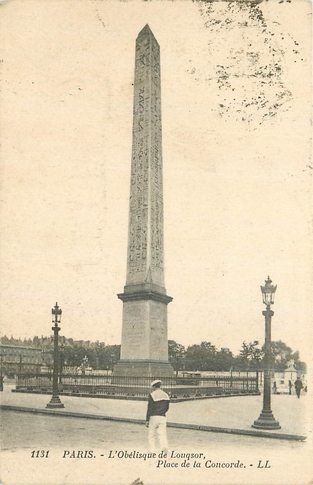 CPA Paris l'Obelisque de Louqsor Place de la Concorde 