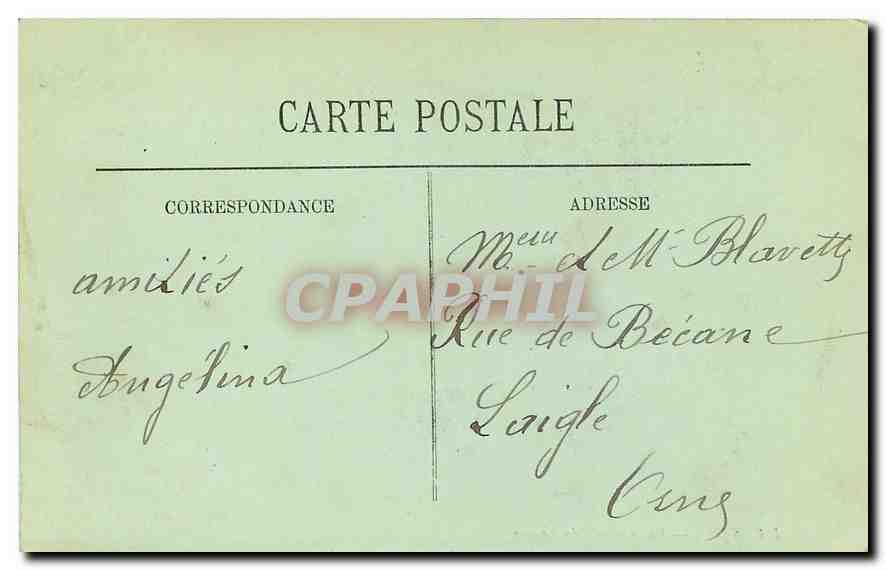 CPA Paris Vue generale du louvre  — Rückseite