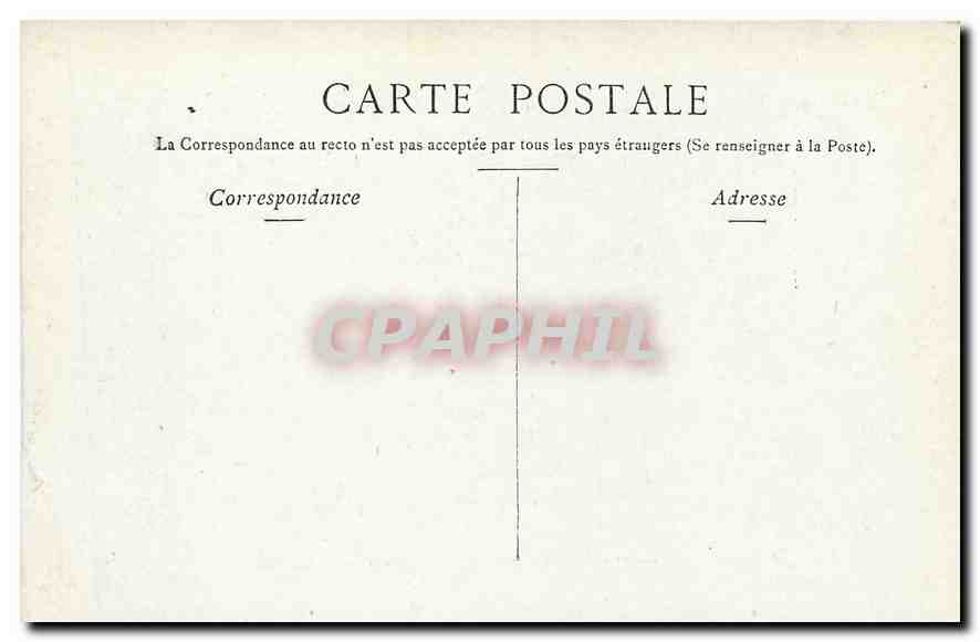 CPA Paris Le senat et le Jardin du Luxembourg Lion — Rückseite