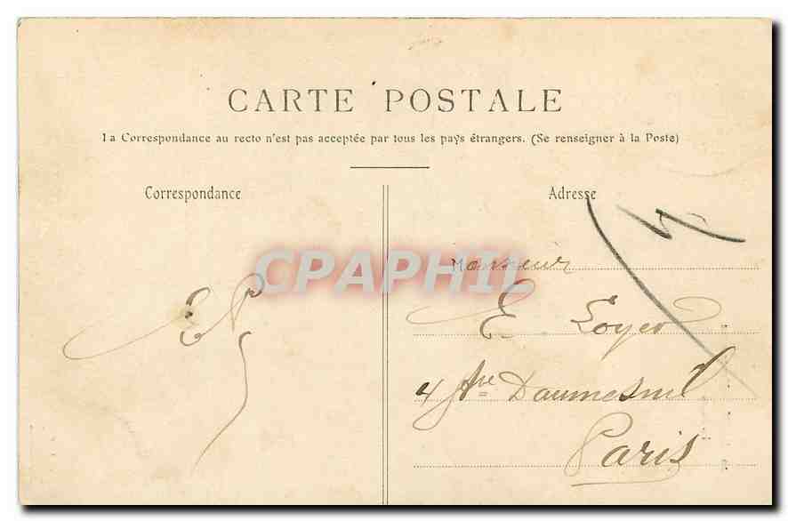 CPA Paris Montmartre Le Sacre Coeur  — Rückseite