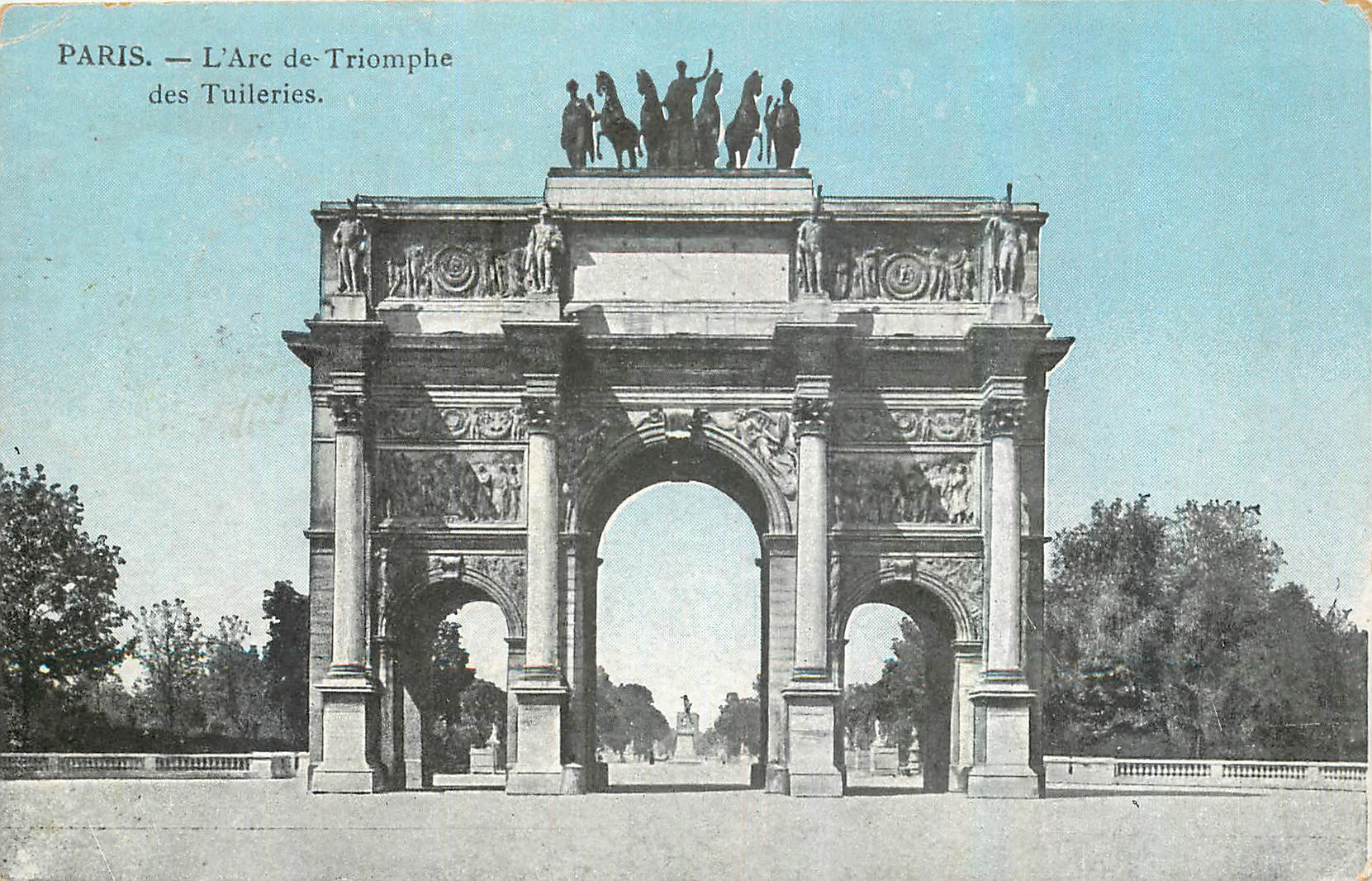 CPA Paris l'Arc de Triomphe des Tuileries 