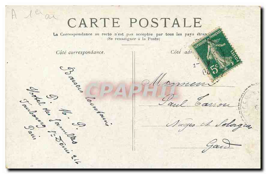 CPA Paris l'Arc de Triomphe des Tuileries  — Rückseite