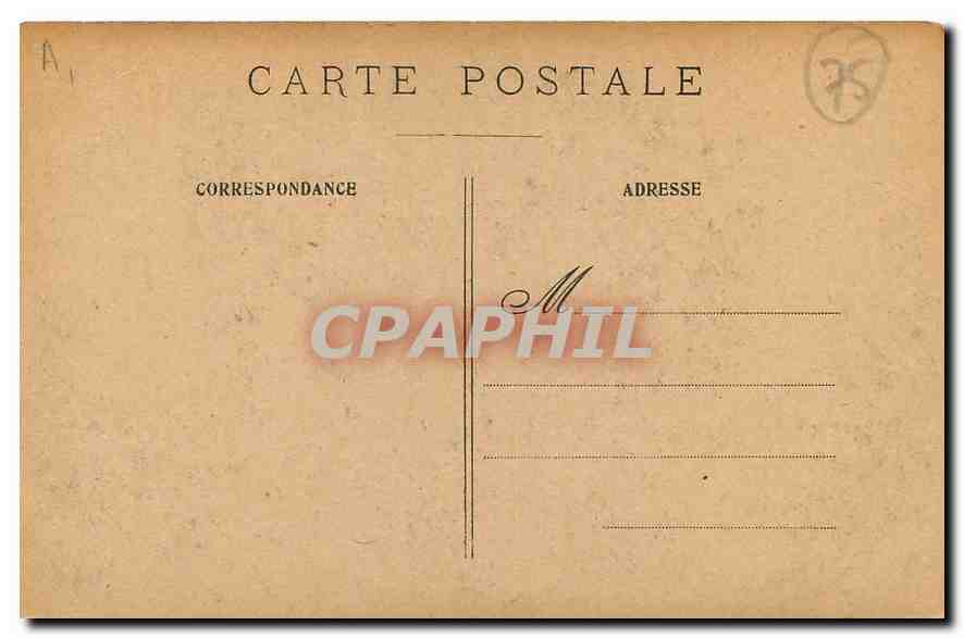CPA Paris La Conciergerie  — Verso