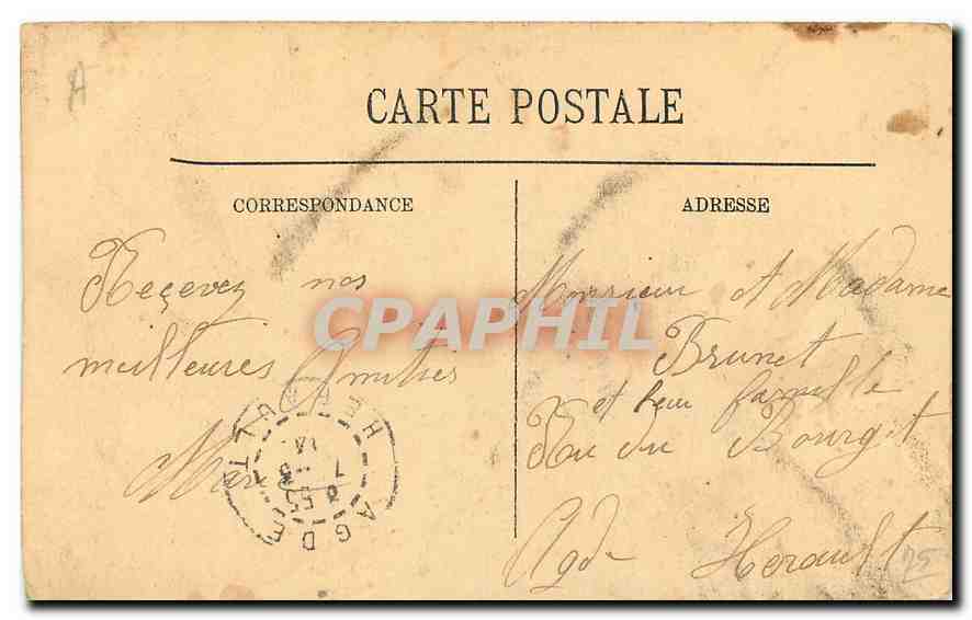 CPA Paris La Conciergerie  — Rückseite