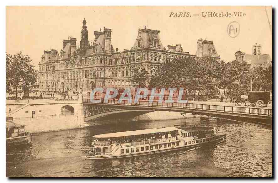 CPA Paris l'Hotel de Ville 