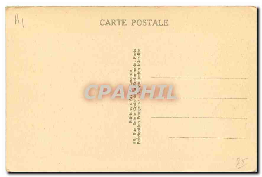 CPA Paris Perspective sur le Jardin des Tuileurs  — Rückseite
