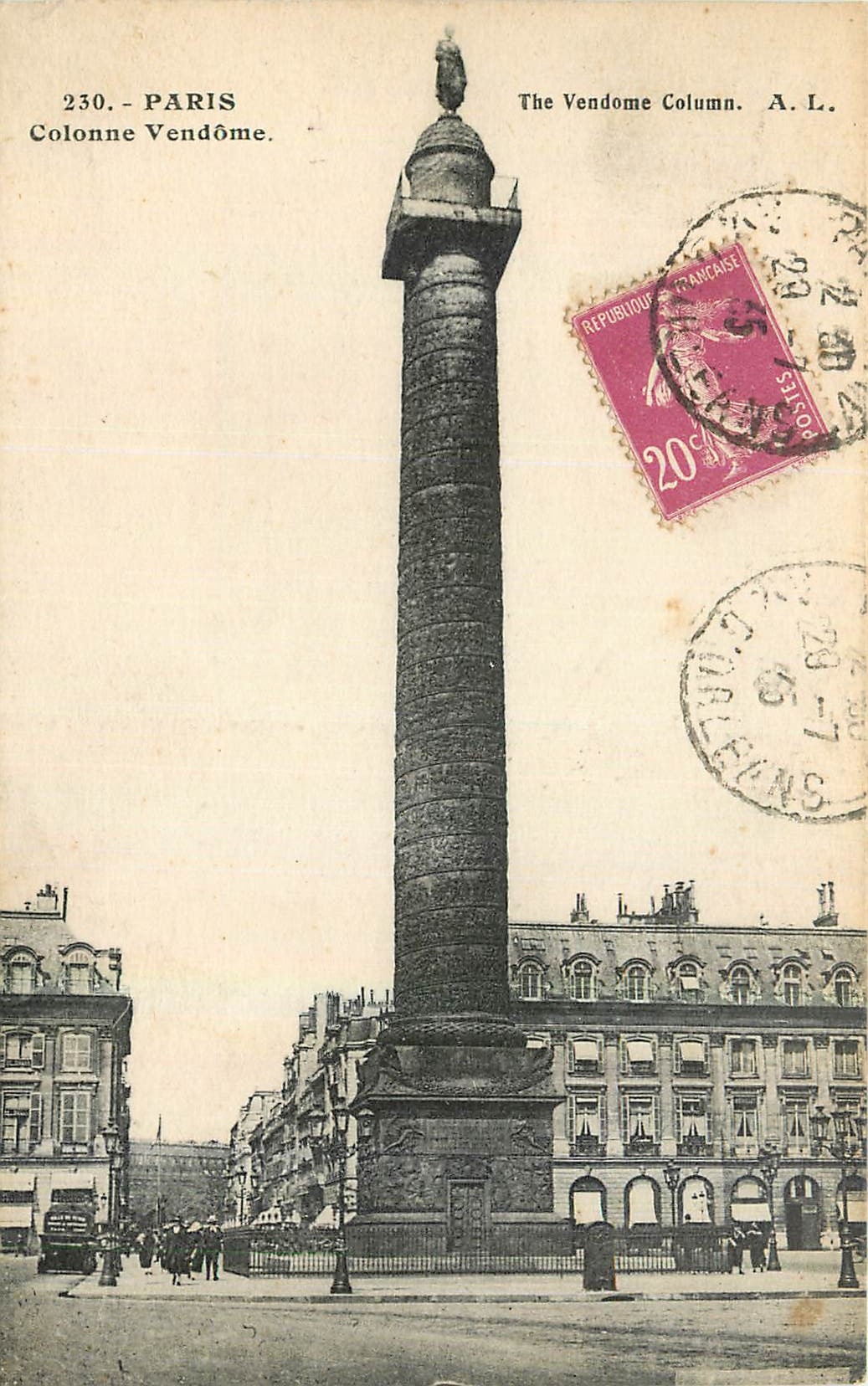 CPA Paris Colonne Vendome 