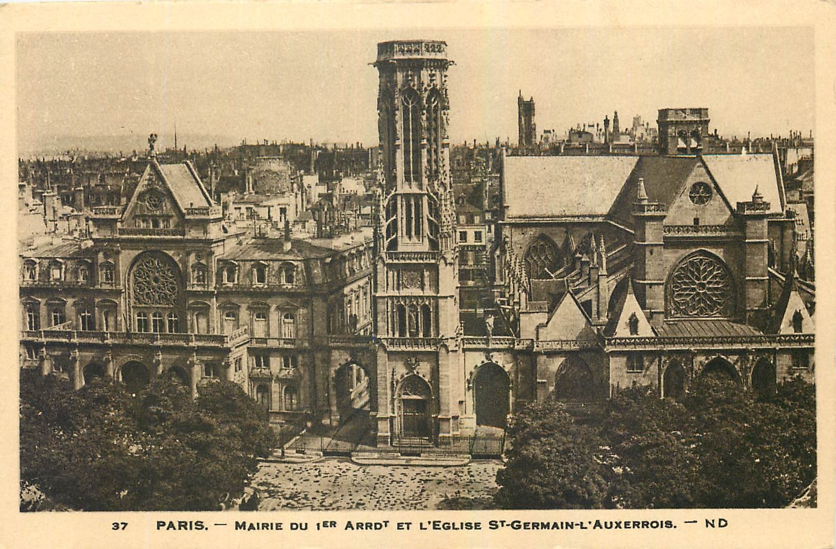 CPA Paris Maire du Arrdt et l'Eglise St Germain l'Auxerrois 