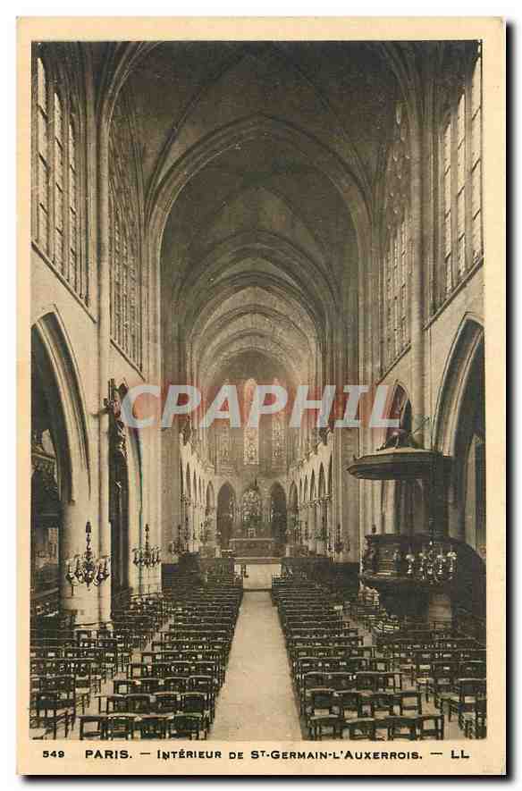 CPA Paris Interieur de St Germain l'Auxerrois 