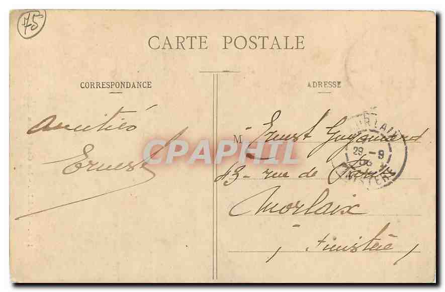 CPA Paris La Grotte des Buttes Chaumont  — Verso