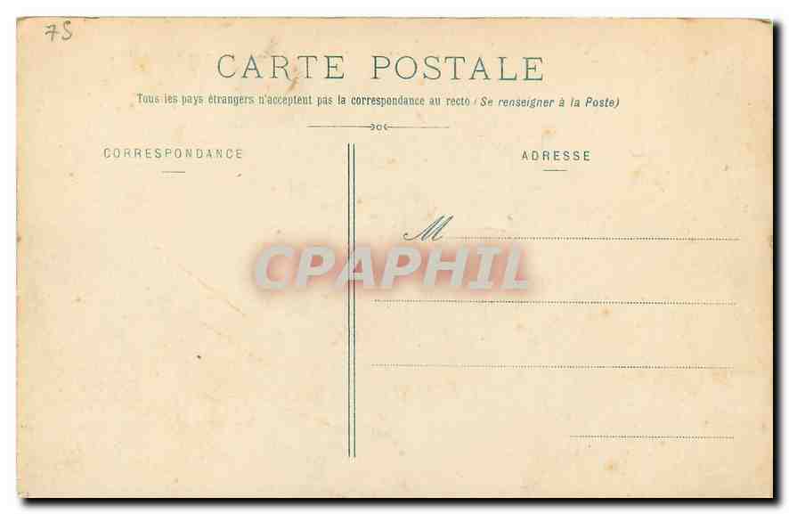 CPA Paris Le Theatre Francais  — Rückseite