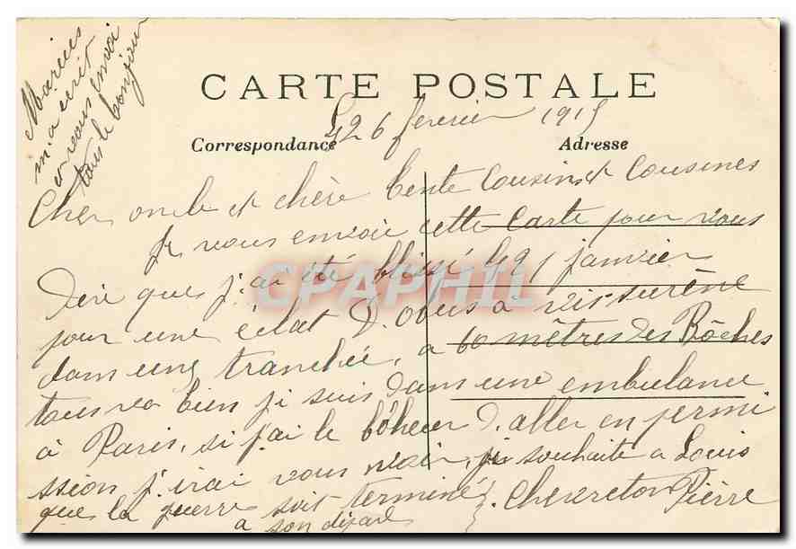 CPA Paris Vue generale de la Place de l'Etoile  — Rückseite