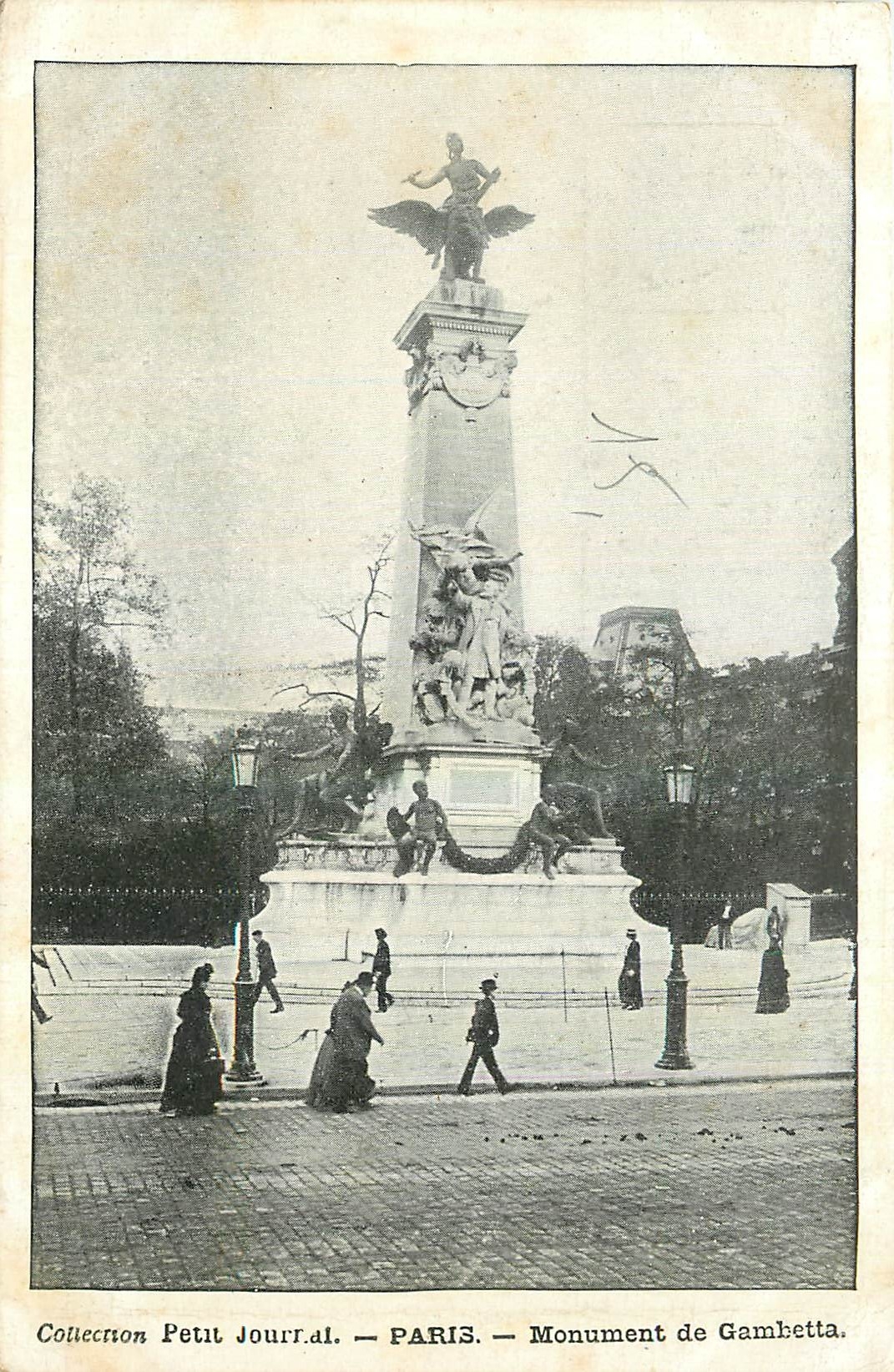 CPA Petit Journal Paris Monument de Gambetta 