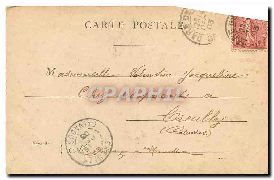 CPA Paris l'Arc de Triomphe de l'Etoile  — Rückseite