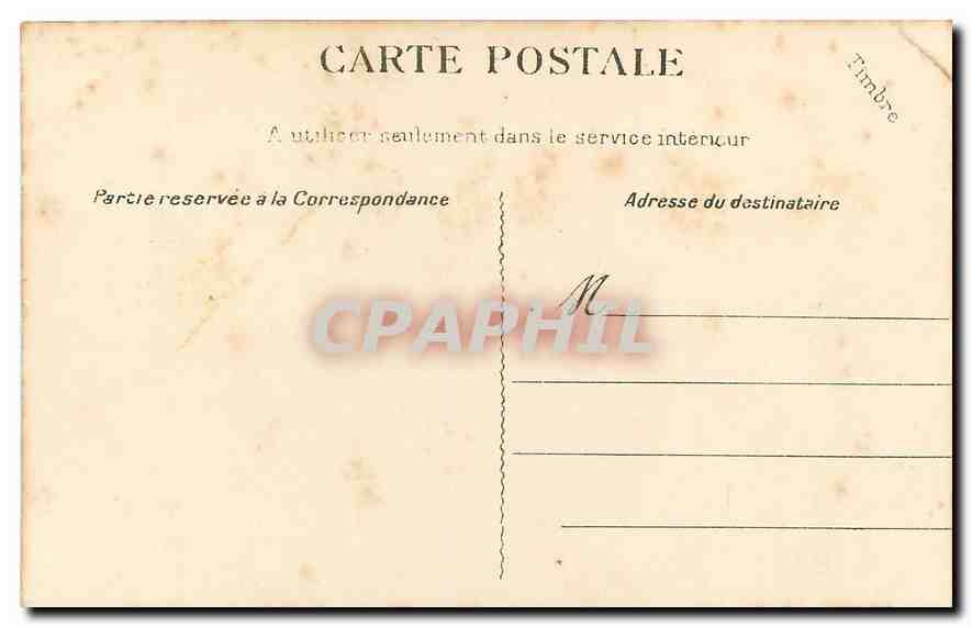 CPA Montmartre La Maison au toit de chaume  — Rückseite