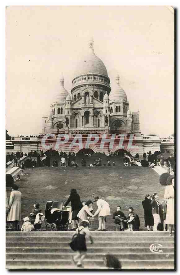 CPM Paris Le Sacre Coeur de Montmartre Enfants