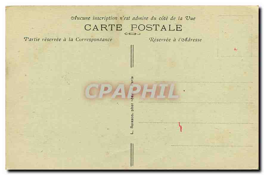 CPA a Nos Morts Glorieux Sous l'Arc Triomphal  — Rückseite