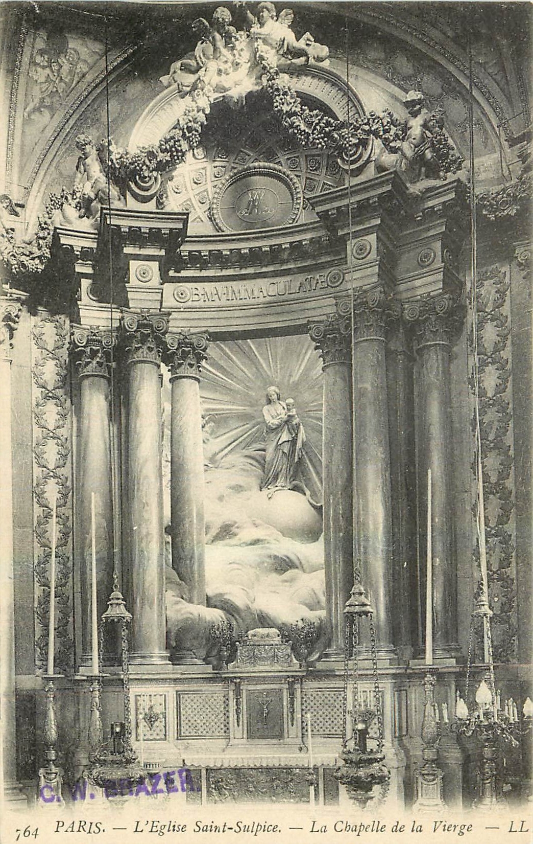 CPA Paris L'Eglise Saint Sulpice La Chapelle de la Vierge 