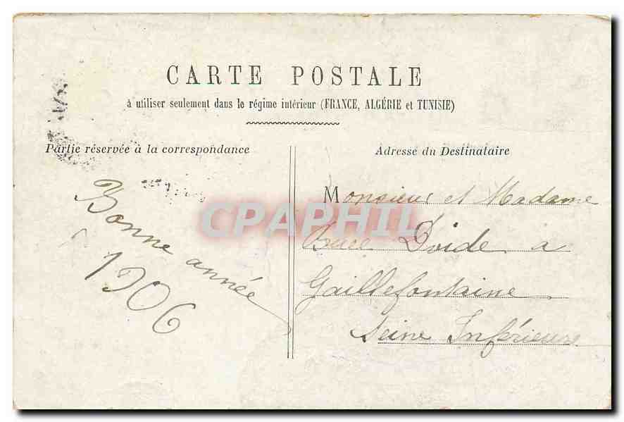 CPA Paris Le Senat  — Rückseite
