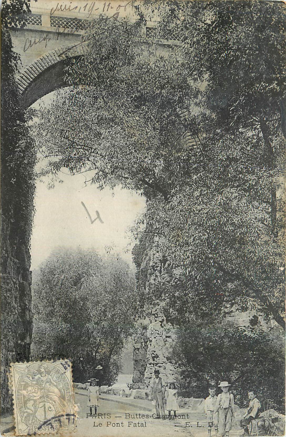 CPA Paris Buttes Chaumont Le Font Fatal Enfants