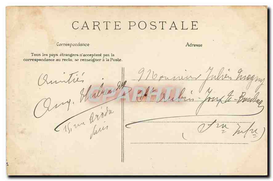 CPA Paris Buttes Chaumont Le Font Fatal Enfants — Verso