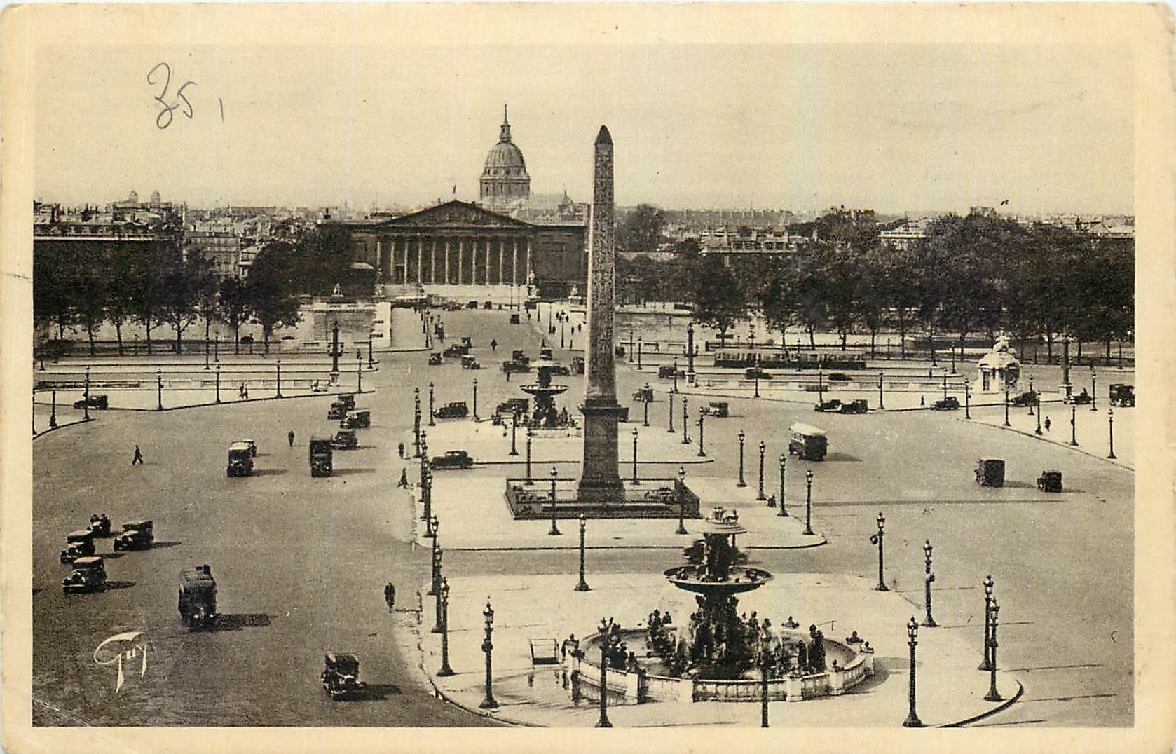 CPA Paris Place de la Concorde 