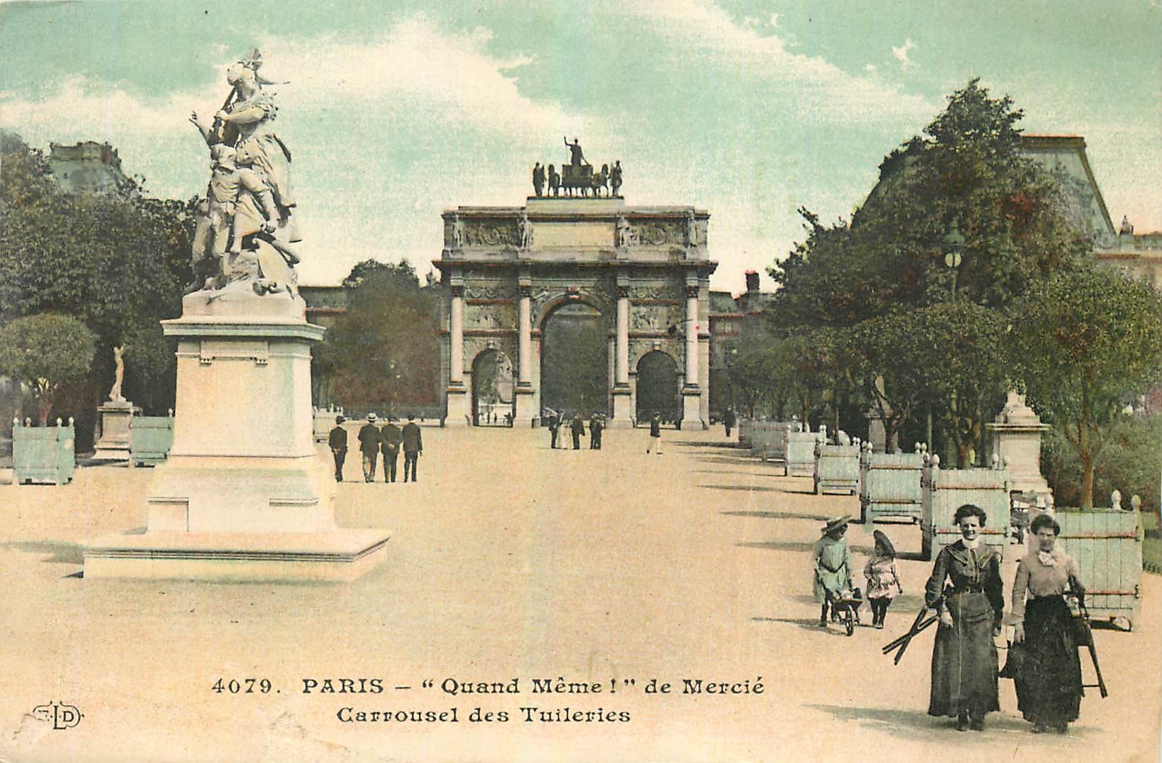 CPA Paris Quand Meme I de Mercie Carrousel des Tuileries 