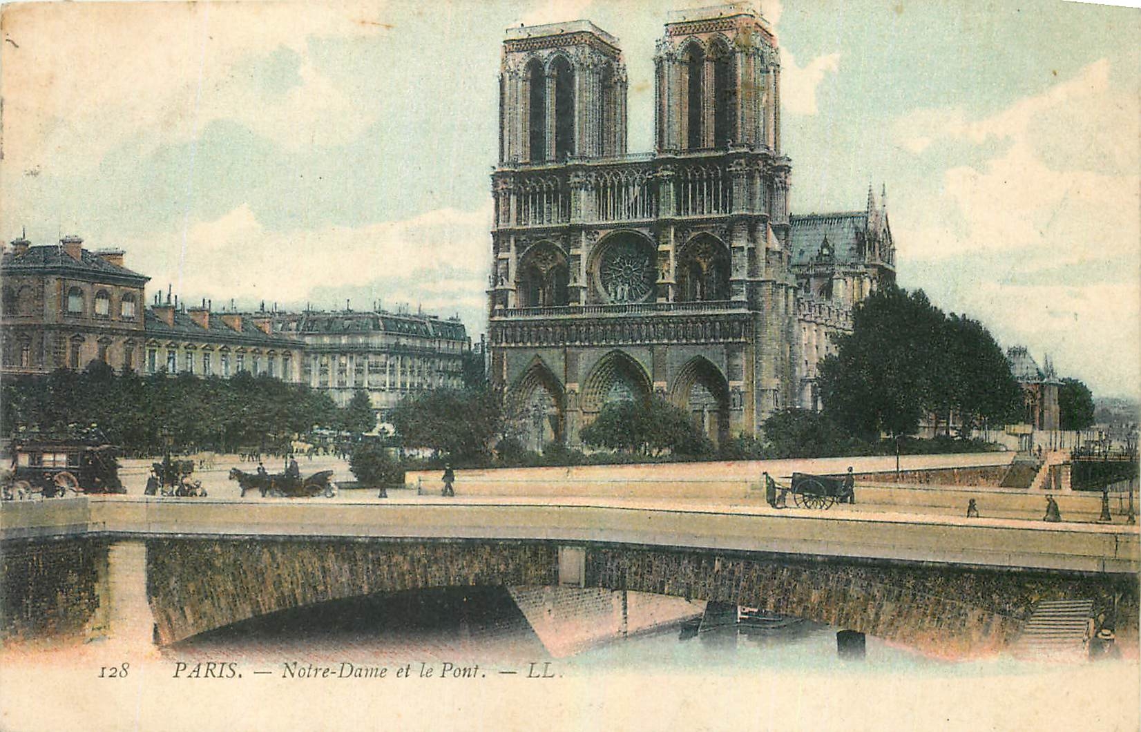 CPA Paris Notre Dame et le Pont 