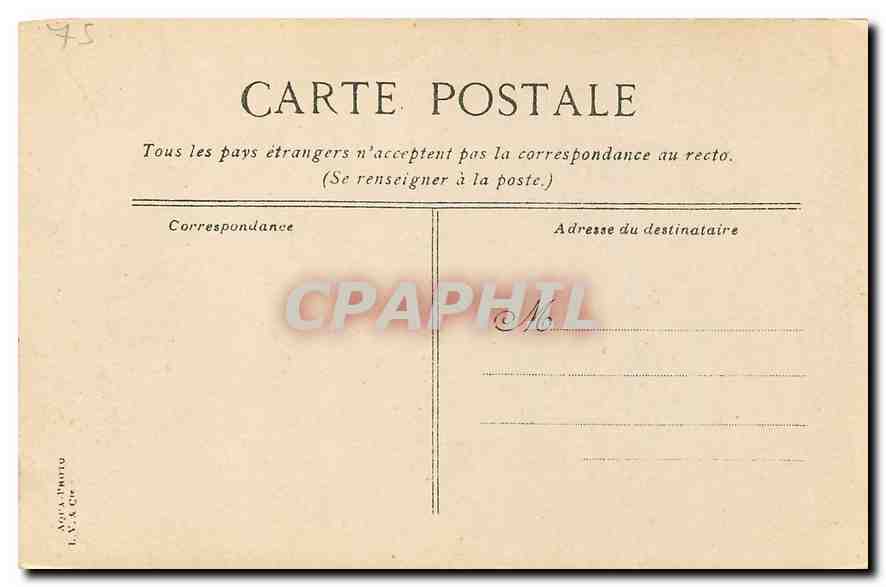 CPA Bois de Boulogne Autour du lac Interieur  — Verso