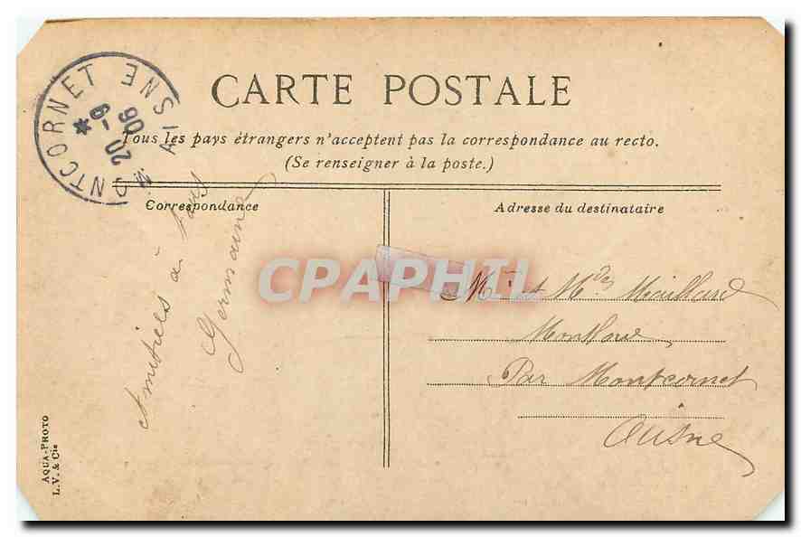 CPA Paris Rond Point des Champs Riyneen  — Verso