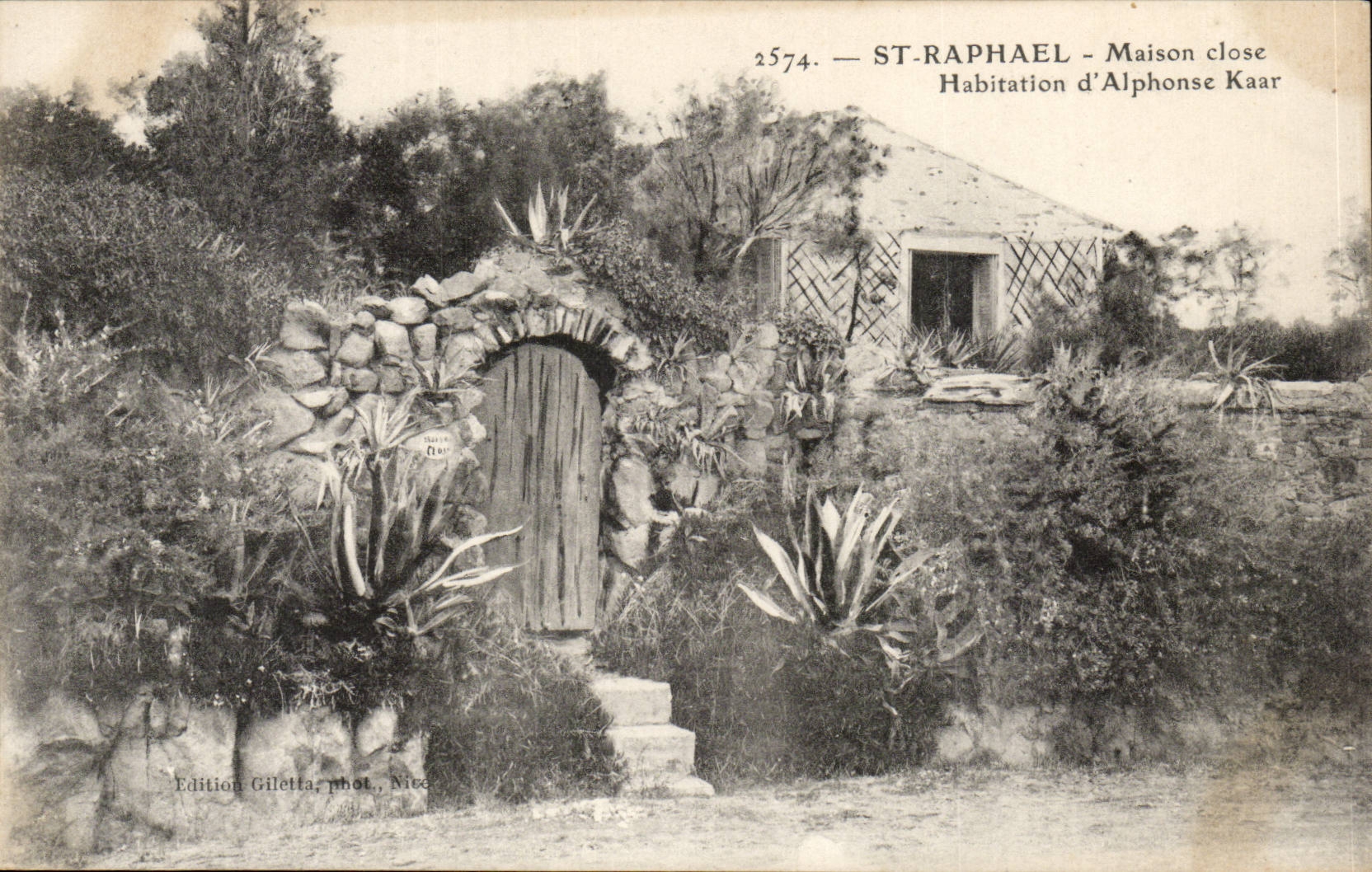 St Rapahel CPA maison close Habitation d'Alphonse Kaar