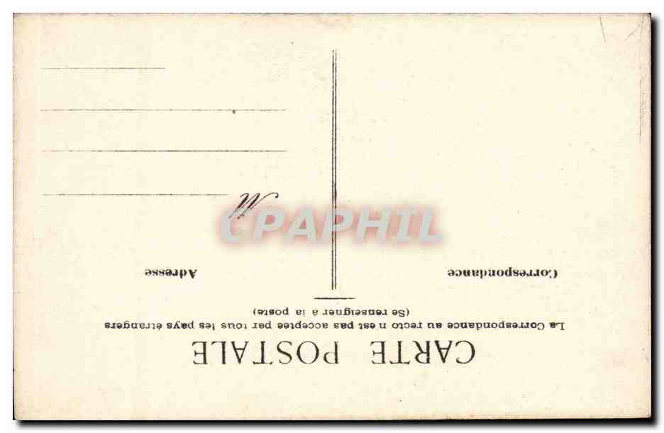 Fantaisie CPA Enfant et chien — Back