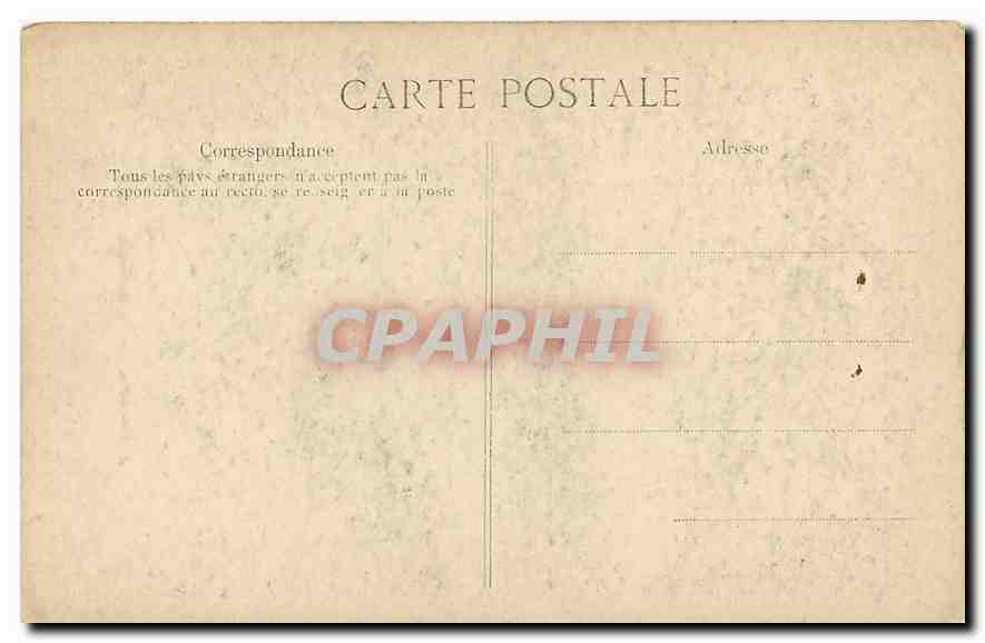CPA Paris A Vincent rue de Beaux Arts  — Verso