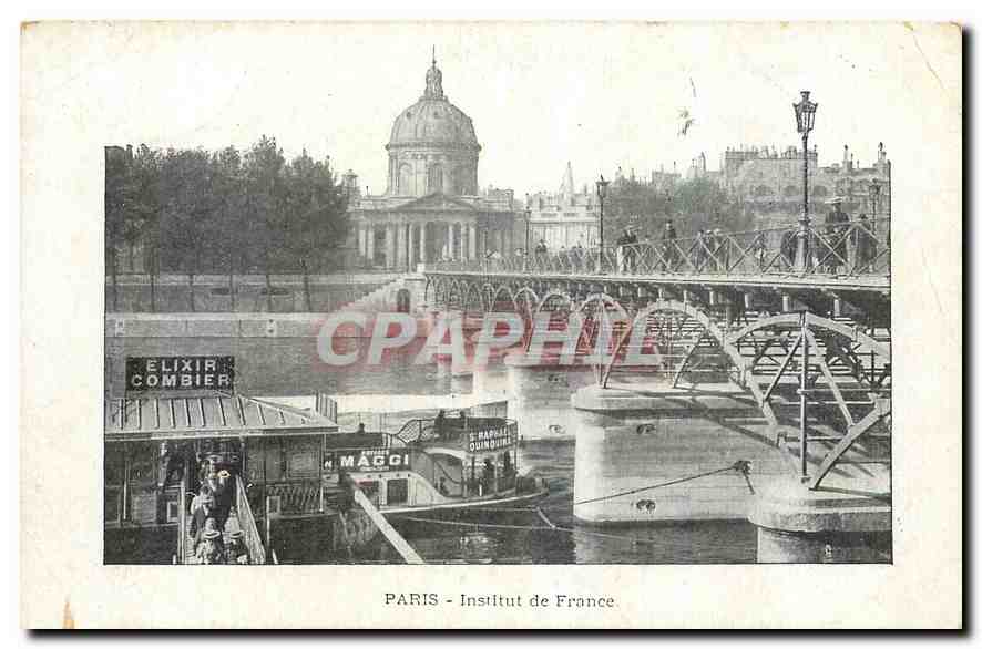 CPA Paris Institut de France Bateau Elixiri Combier