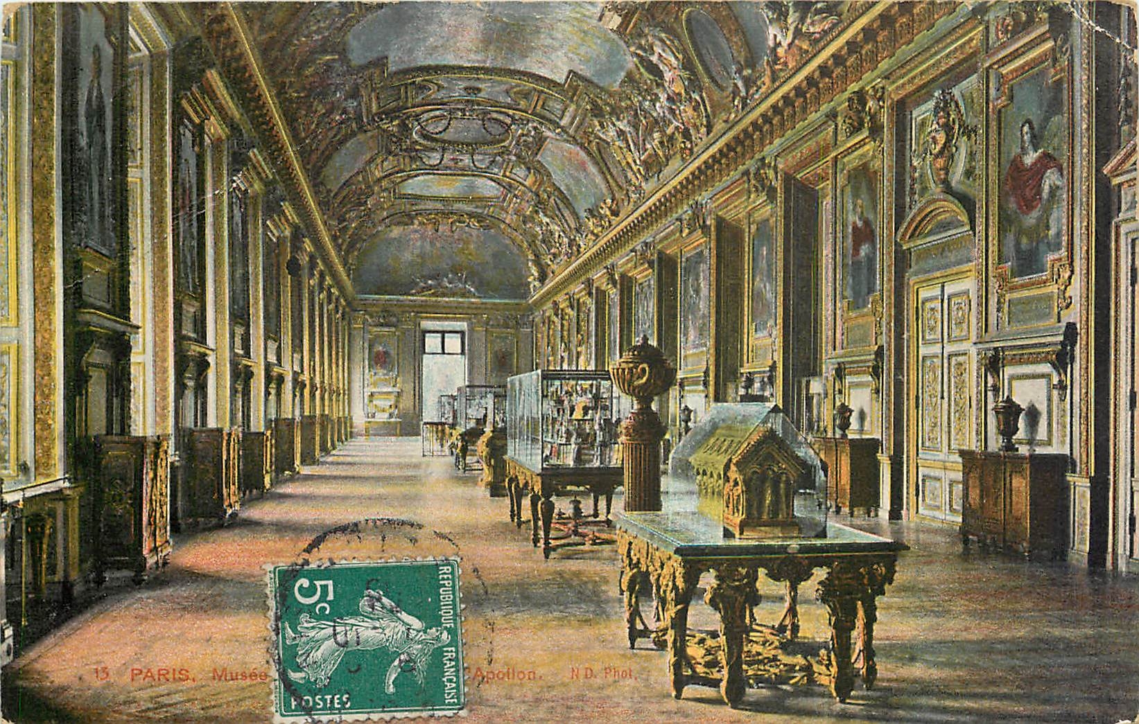 CPA Paris Musee du Louvre Salle d'Apollon