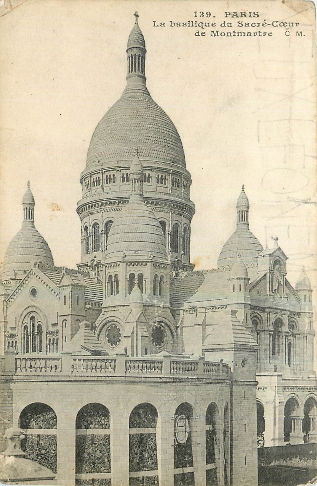 CPA Paris La Basilique du Sacre Coeur de Montmartre 