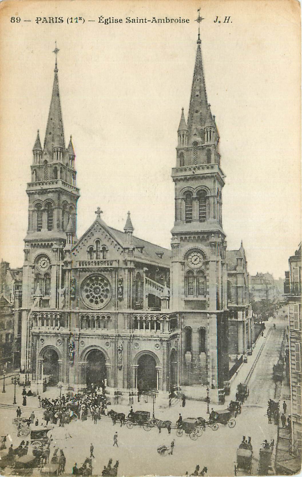 CPA Paris Eglise Saint Ambroise 