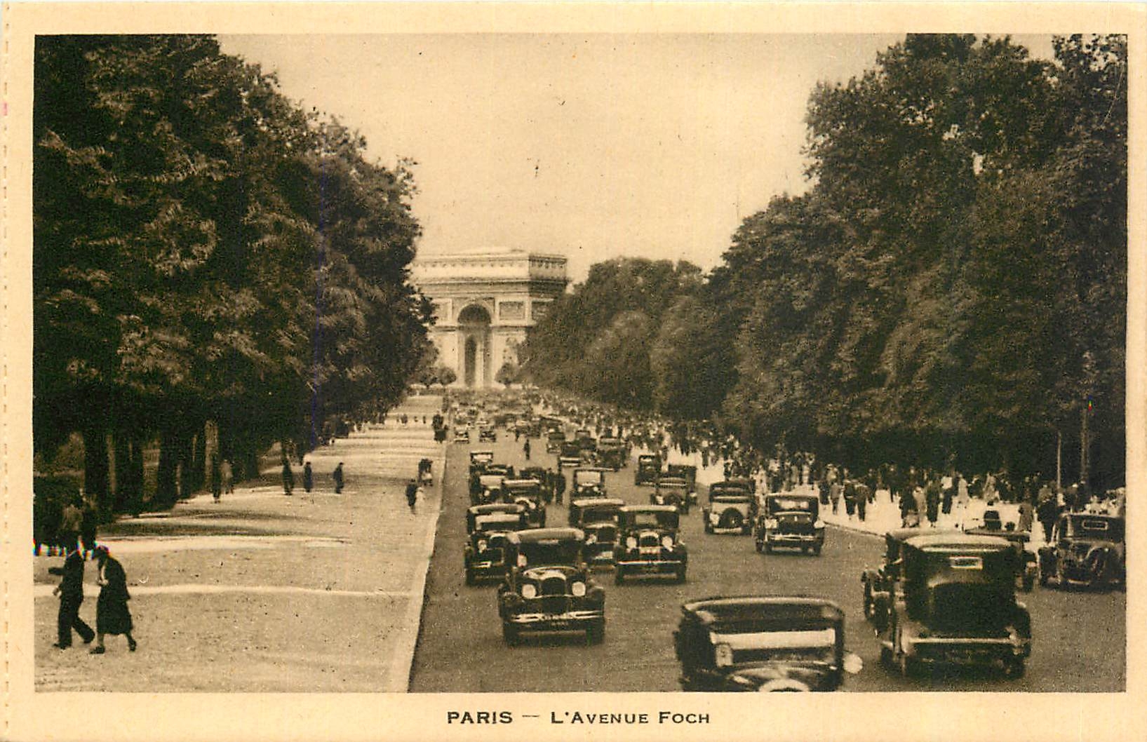 CPA Paris l'Avenue Foch 