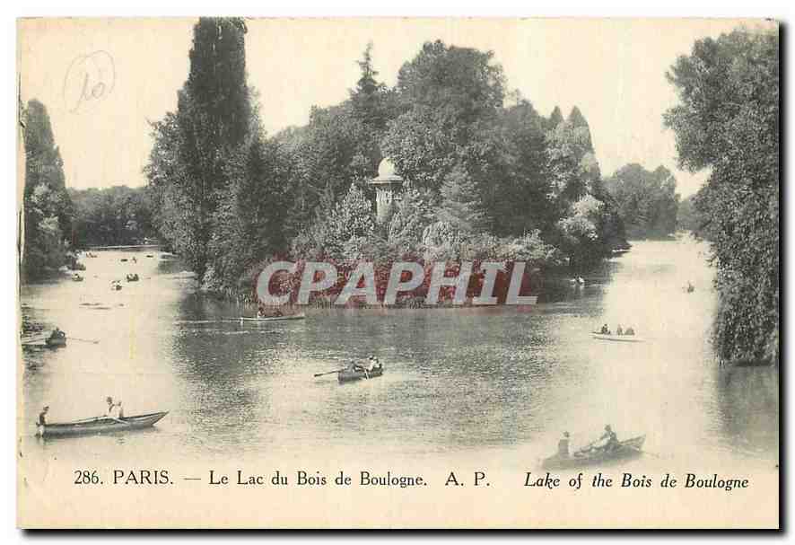 CPA Paris Le Lac du Bois de Boulogne 