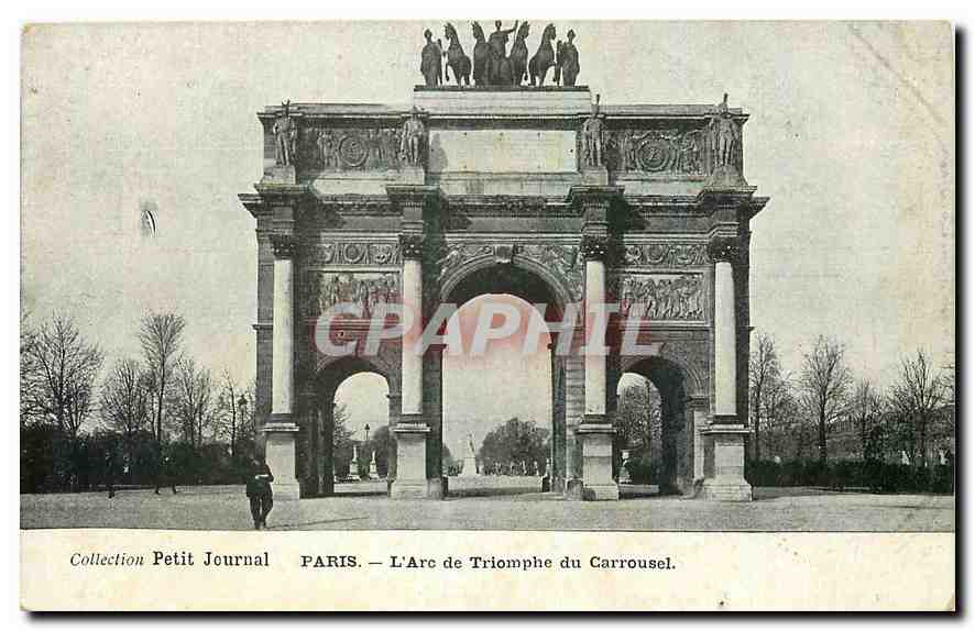 CPA Paris L'Arc Triomphe du Carrousel 
