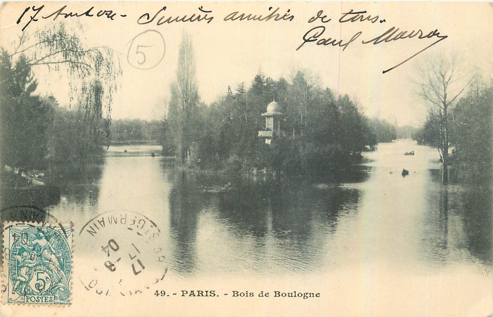 CPA Paris Bois de Boulogne 