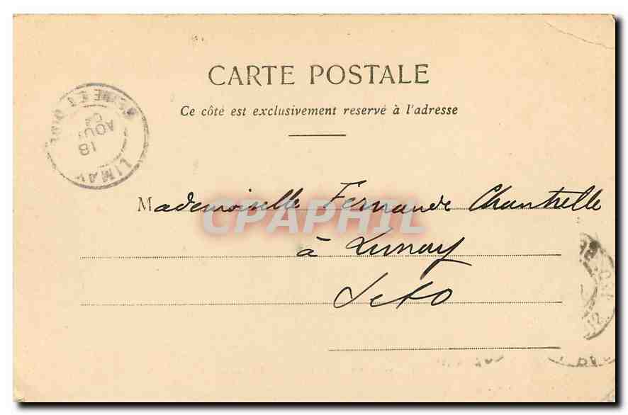 CPA Paris Bois de Boulogne  — Rückseite