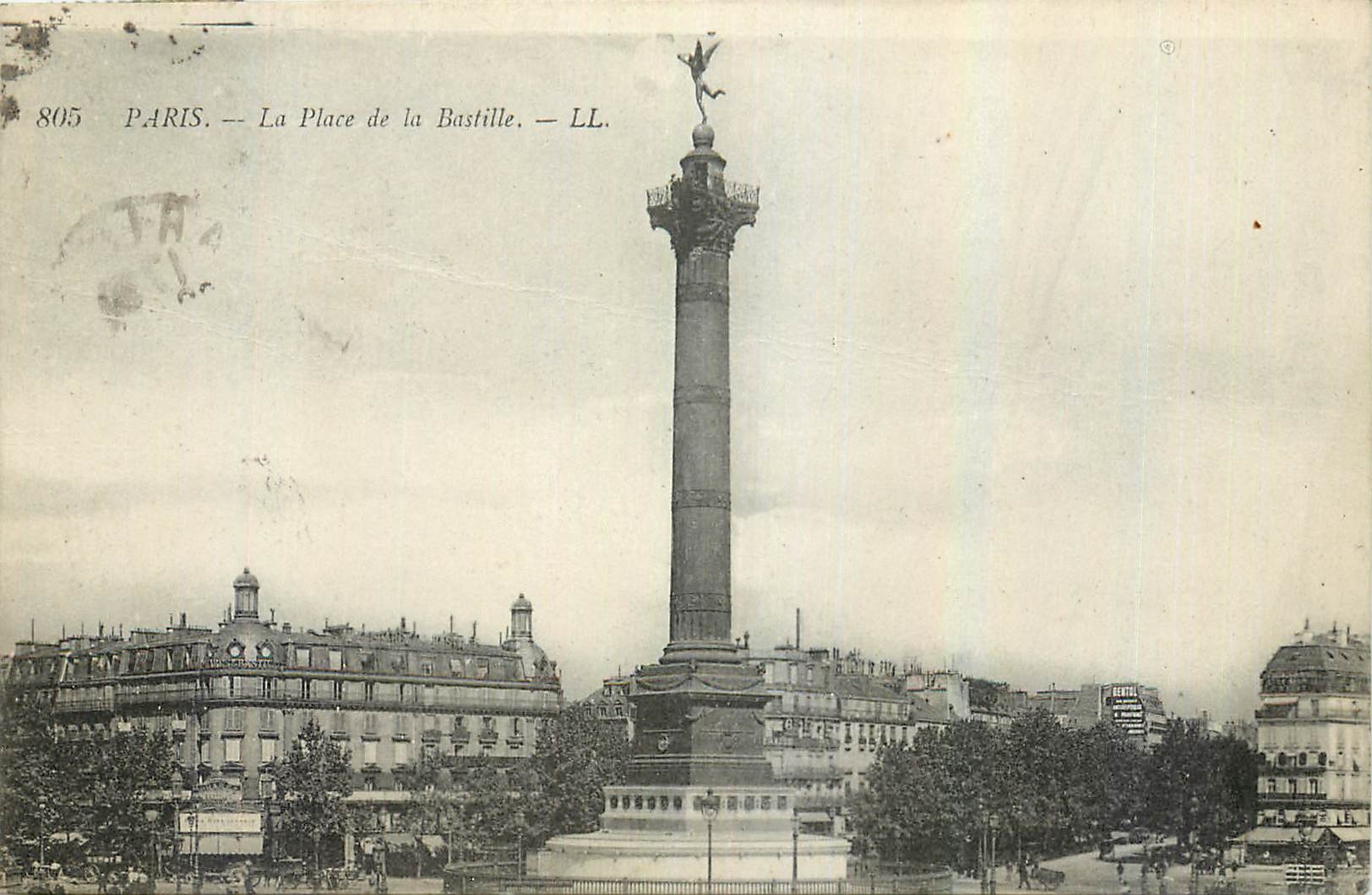 CPA Paris La Place de la Bastille 